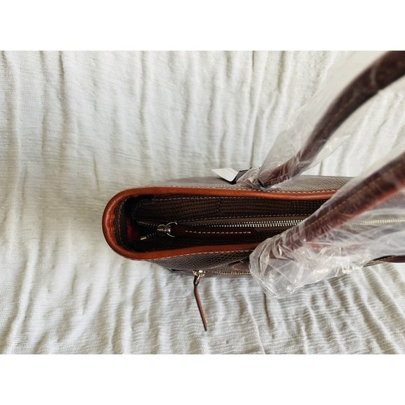 NWT Dooney & Bourke Embossed Lizard Tote - Chestnut BLIZD 1964 CSTN - Picture 10 of 10